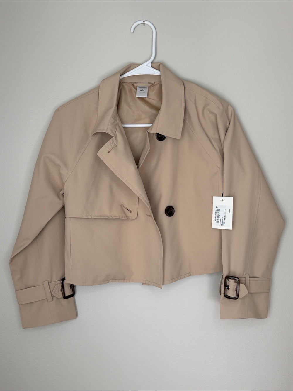 Cropped Beige Trench Jacket | NEW!!
